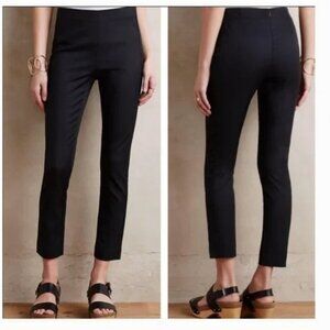 Anthropologie The Essential Skinny Pants in Black Size 6 EUC